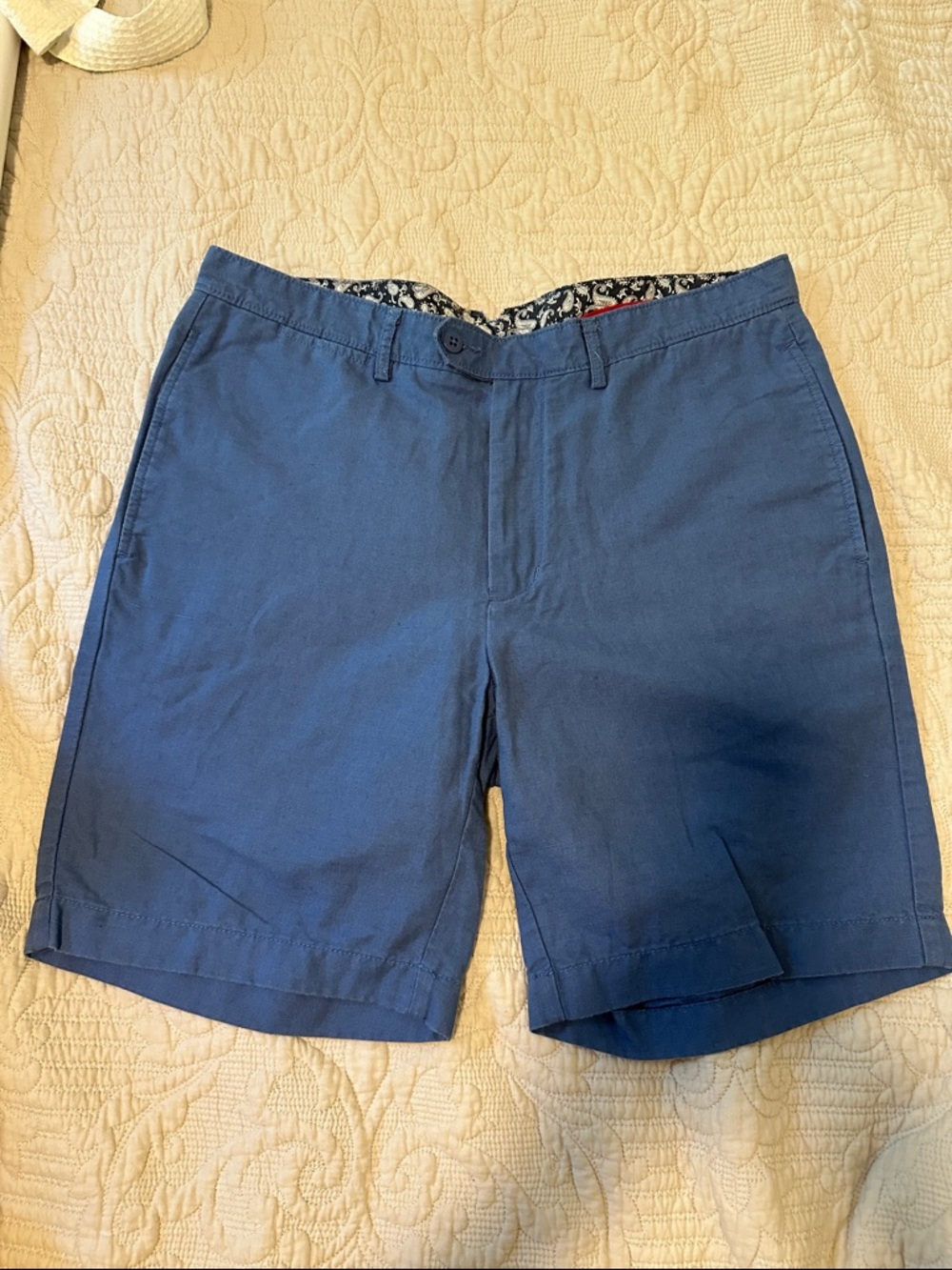 Daniel Cremieux Navy Blue Flat-Front Men's Shorts